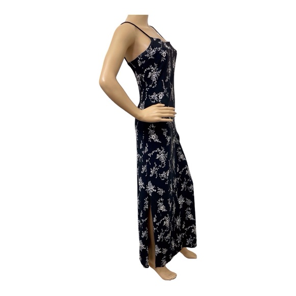 P&S Women’s  Black Floral  Stretch Summer Dress, M - Picture 4 of 6